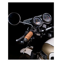 Trip Machine, leather handlebar grip wraps - Tobacco Brown